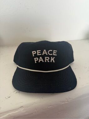 Woodward PEACE PARK mtn dew Corduroy hat with White Rope Trim